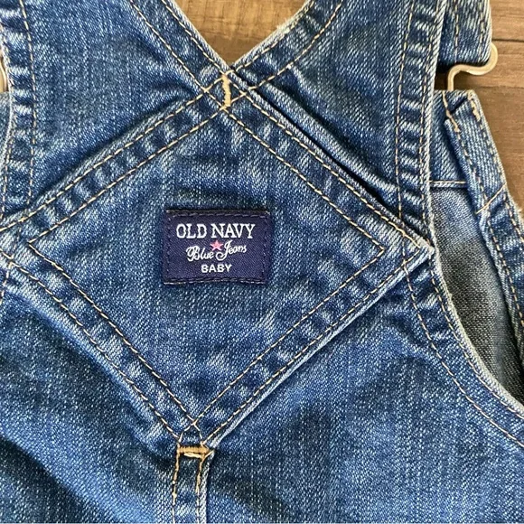 Old Navy Blue Denim Overalls - Picture 8 of 10